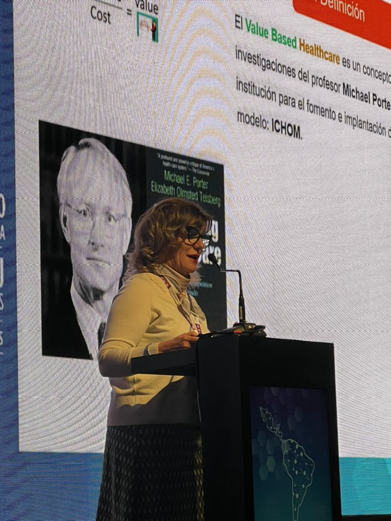 Medicina basada en el valor ; 
Desde el que hacer  personalizar y predecir , que no hacer ( prevención cuaternaria ) , valorar mejorar calidad de vida . Gran presencia española , muy buena charla <a href="/pilarnos/">Pilar Nos</a> <a href="/pancco_org/">PANCCO</a> <a href="/ACTECCU/">ACTECCU</a> <a href="/gadeccu/">GADECCU</a>