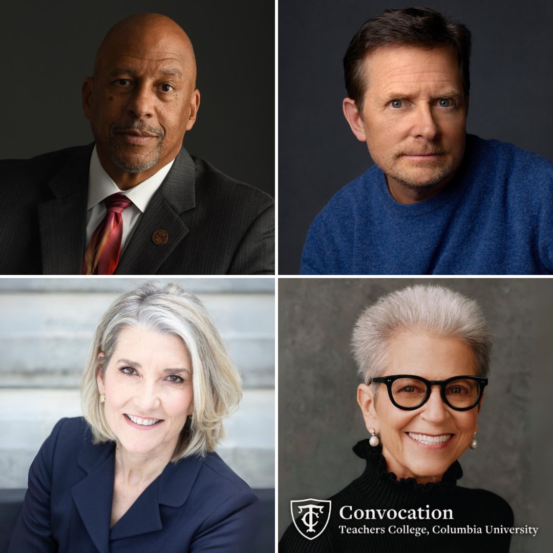 🏅 Profound innovators across education, psychology, health & art will receive Medals for Distinguished Service at TC’s Convocation ceremonies this year on May 14 & 15. Get to know this year's four honorees. 👉 bit.ly/3Ub07Lx