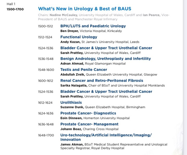 #BAUS24 Grand finale for 2024 BAUS will be the Best of the Best session with young experts giving their summary of the years’ practice changing papers & paper/poster highlights from #BAUS24 @BAUSurology