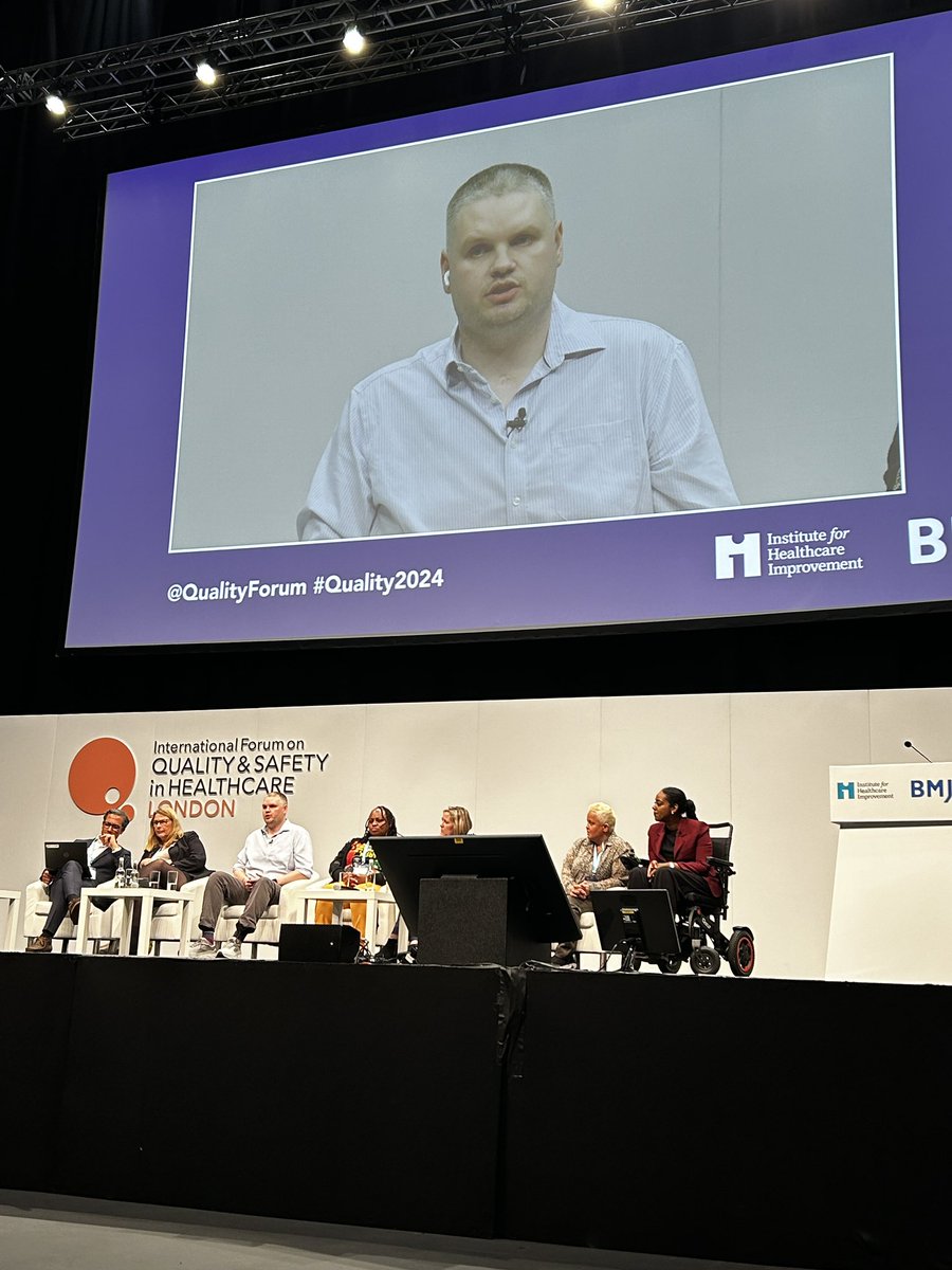 @helenlee321_lee @serenasimon1 @ballardridley .@ballardridley speaks from his experience and recognising hopes, fears and the narrative thread that patients have that shouldn’t be ignored by clinicians. #Quality2024