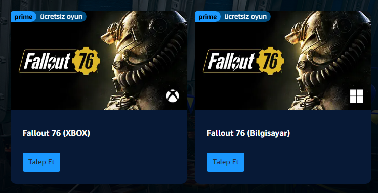 Fallout 76, Prime üyelerine ücretsiz oldu!