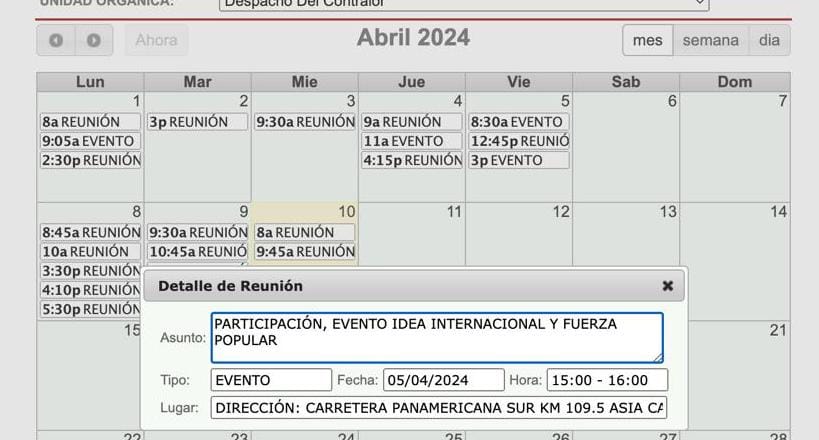 El SINTRA CGR hace de conocimiento:

El Sr. Contralor Nelson Shack participó en una capacitación del grupo parlamentario Fuerza Popular, reunión que no estaba en la agenda oficial de sus actividades, reunión en la que, por obvias razones y pq nuestras