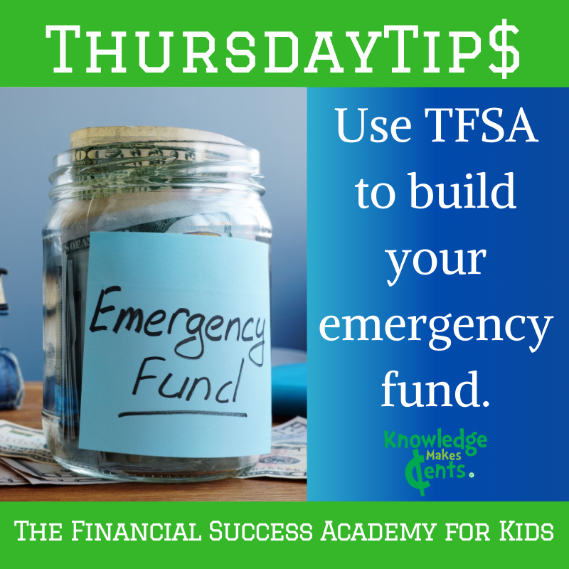 TFSA withdrawals are not taxed. #emergencyfund #TFSA #taxstrategies

#ThursdayTips #KMCents #FinancialSuccessAcademyForKids #TeachKidsAboutMoney #MoneySmartKids

Contact us to learn more about our money programs: info@KnowledgeMakesCents.com 905-882-3130