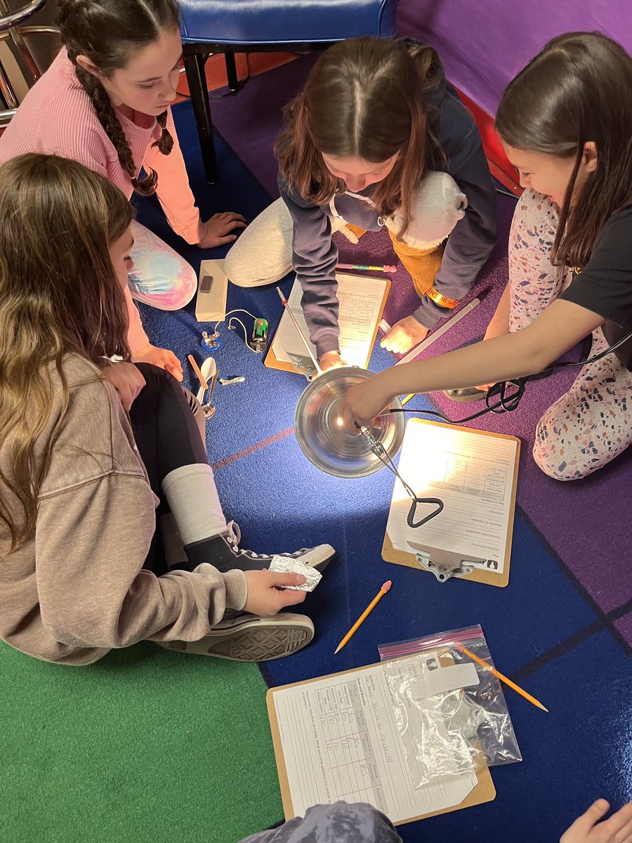 ColtAndrewsBW's tweet photo. Ms.Corrado's 5th grade scientists test materials to determine which properties of matter they have. 🧪🧬 https://t.co/I4gmumyfHX
