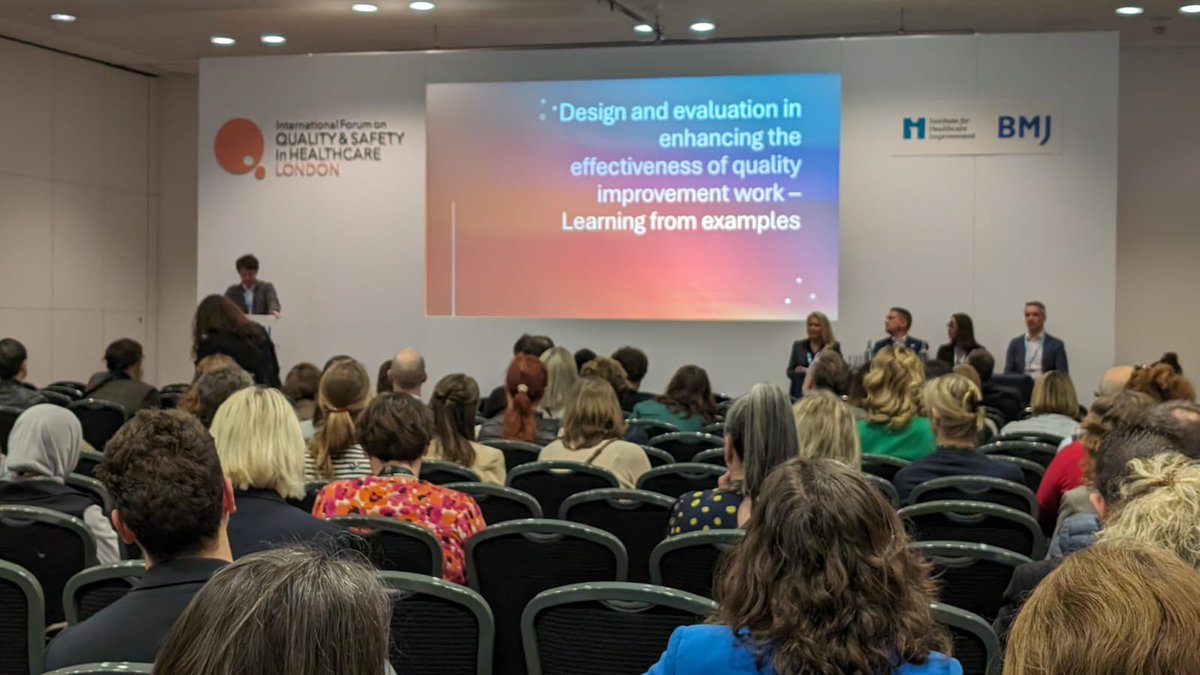 Thank you to everyone that was able to make it out to @KorthuisWa’s presentation on design and evaluation in enhancing the effectiveness of quality improvement work. We hope you learned some helpful information from our examples! #Quality2024 #London