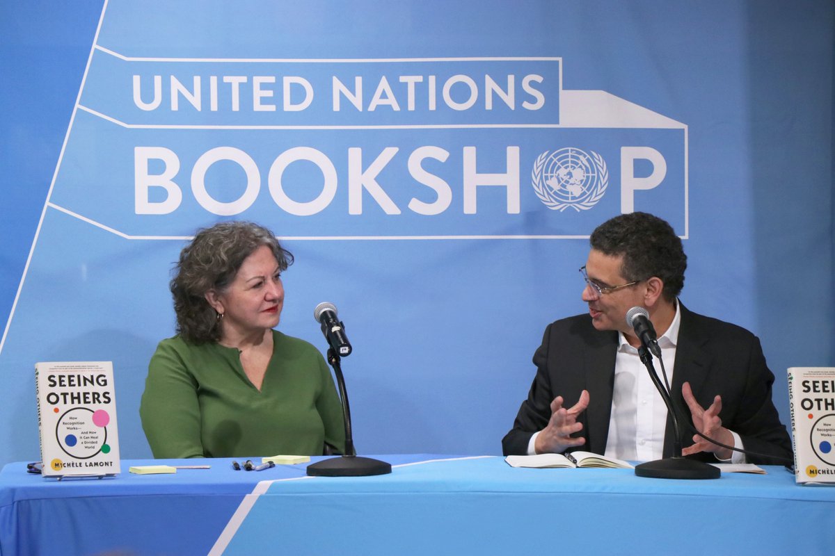 unpublications's tweet image. Did you miss our Meet the Author event with @mlamont6? She discussed her bestselling book #seeingothers with @pedrotconceicao, director of @HDRUNDP. Learn more about the power of recognition and watch the conversation here: facebook.com/unpublications