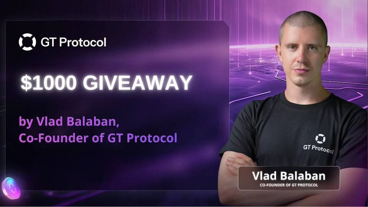 $1000 GTAI BAYRAM ETKİNLİĞİ🥳 1⃣ Takip: @vlad_founder, @GT_Protocol 2⃣ 2 Arkadaşını Etiketle 3⃣ RT - FAV GT Protocol #RamazanBayramı'nızı kutluyor. Ekibin pek çok haberi de var!👀 Geçtiğimiz hafta $GTAI kurucusu VLAD ile yüzyüze tanıştım. Alçakgönüllü, pozitif ve oldukça…