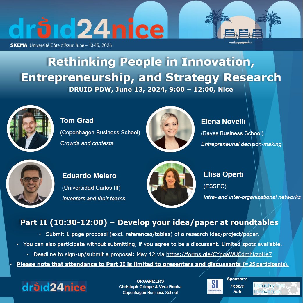 vera__rocha's tweet photo. 🗓️Attending @DRUIDsociety in Nice? Then consider joining us for this #PDW on June 13, 9-12, with @tm_grd, @EdMelero, @elena_novelli &amp; @opertie. 
❗️The second part  has limited spots available, so make sure to sign up by May 12, if interested! https://t.co/3WA4T6GyIw