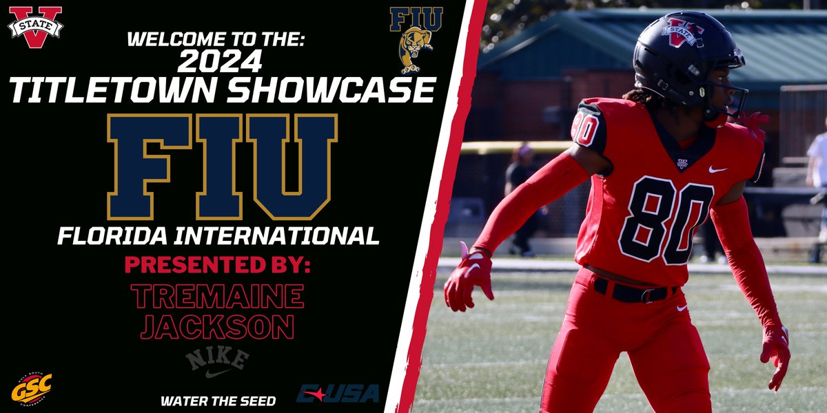 🔴⚫️Confirmed ⚫️🔴 Florida International University is coming to the Titletown Showcase!! We're juiced to have Conference USA represented in Titletown! Sign Up with this link⬇️ tinyurl.com/3tmtnpxx #WaterTheSeed