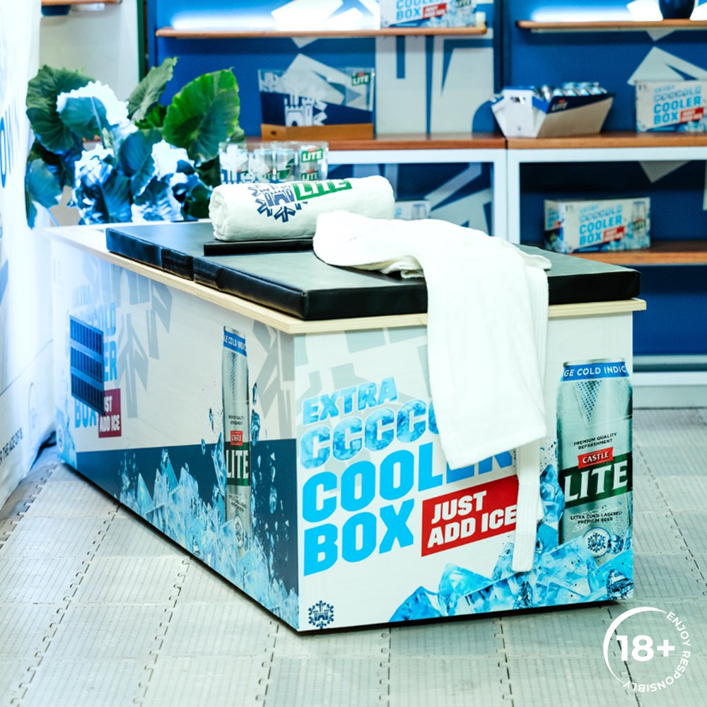 FREEZE! ​ Comment with your fave moment from yesterday’s #ExtraCCCCold Ice Plunge Challenge with @senzo__Radebe and @ItsPriddyUgly using #CastleLite410 .