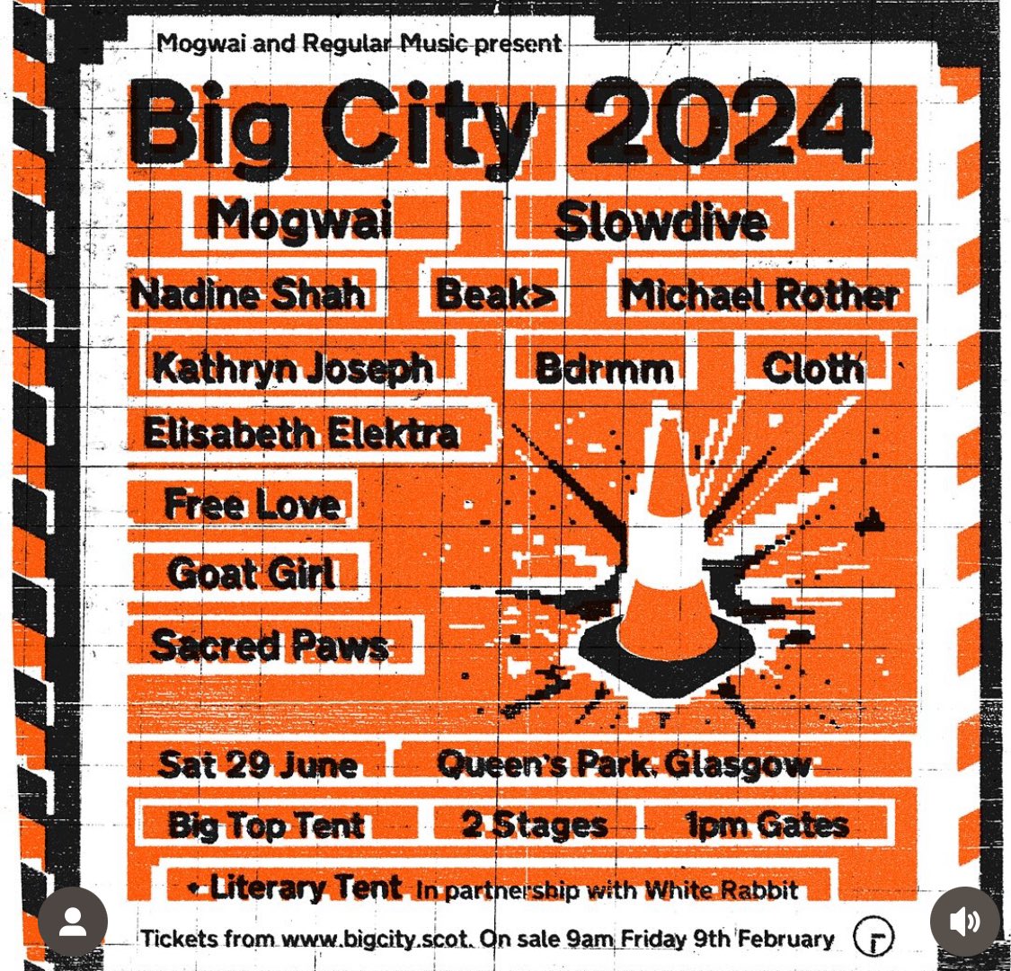 can not fucking wait. thank you for have me @mogwaiband come. 🔥 bigcity.scot