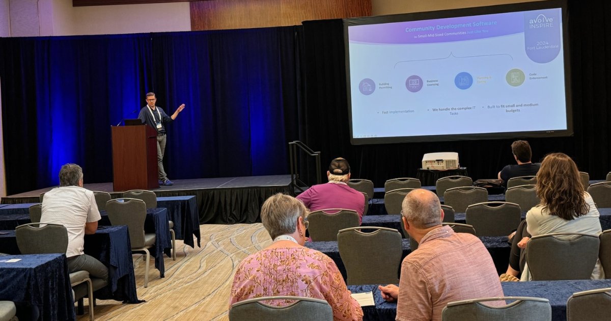 We had a great time with Avolve Software at #Inspire2024 speaking about the next generation of permitting with BIM. It was nice to spend time with customers and colleagues in sunny Fort Lauderdale. Can't wait for next year! #GovTech #BIM #Permitting @avolvesoftware