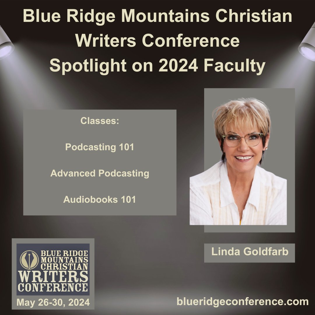 The 2024 #BRMCWC conference is almost here. Check out another one of our 53 faculty members and their classes for this year! Registration info on the website: blueridgeconference.com

#blueridgeconference #BRMCWCconferencefaculty
@EdieMelson @EdwinaPerkins @tickledpinktam