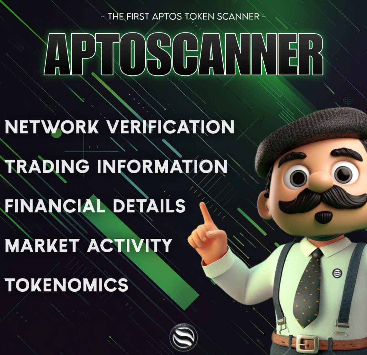 AptoTheMascot's tweet photo. The First Token Scanner on @Aptos

🌐 Network Verification

🌐 Trading Information

🌐 Financial Details

🌐 Market Activity

🌐 Tokenomics 

By $APTO!👨‍🎨💚 

#Aptos #AptoScanner $APT https://t.co/iNeNsA0yor