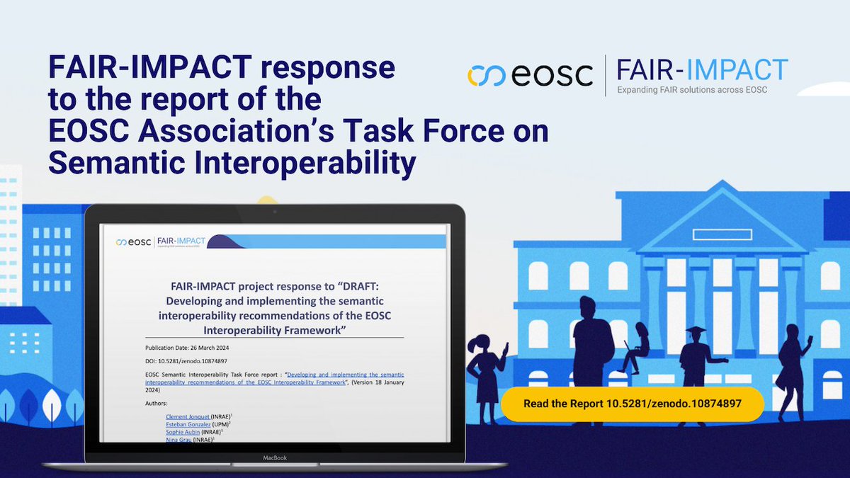 📰Check out @fairimpact_eu's response to EOSC Interoperability Framework draft report, which provides insightful #recommendations for better semantic #interoperability disciplines, & fosters semantic #artefact harmonisation across #EOSC ecosystem. ▶️tinyurl.com/54z6pvuh