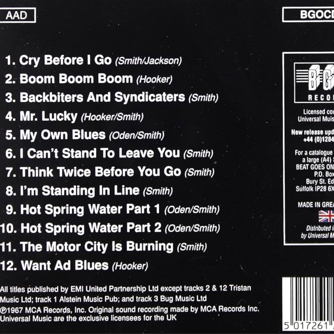 Album of the month ➡️ ‘Urban Blues’ ‘Urban Blues’ was released in 1967 and features some of The Hook’s most iconic hits. This electric blues compilation features top tracks like “Mr Lucky,” “Boom Boom Boom,” “Think Twice Before You Go,” and “The Motor City is Burning.” The Hook