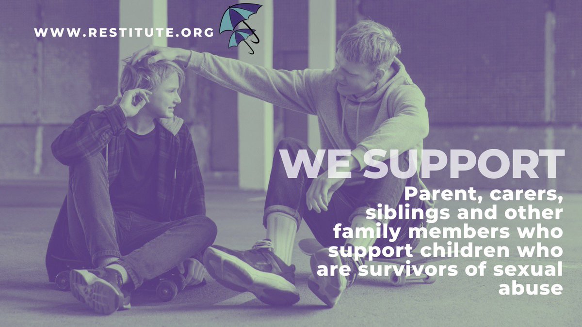 We support the people who care for survivors of sexual or violent crime.

restitute.org

#Support #Survivors #Help #Advice #ForgottenVictims #Restitute