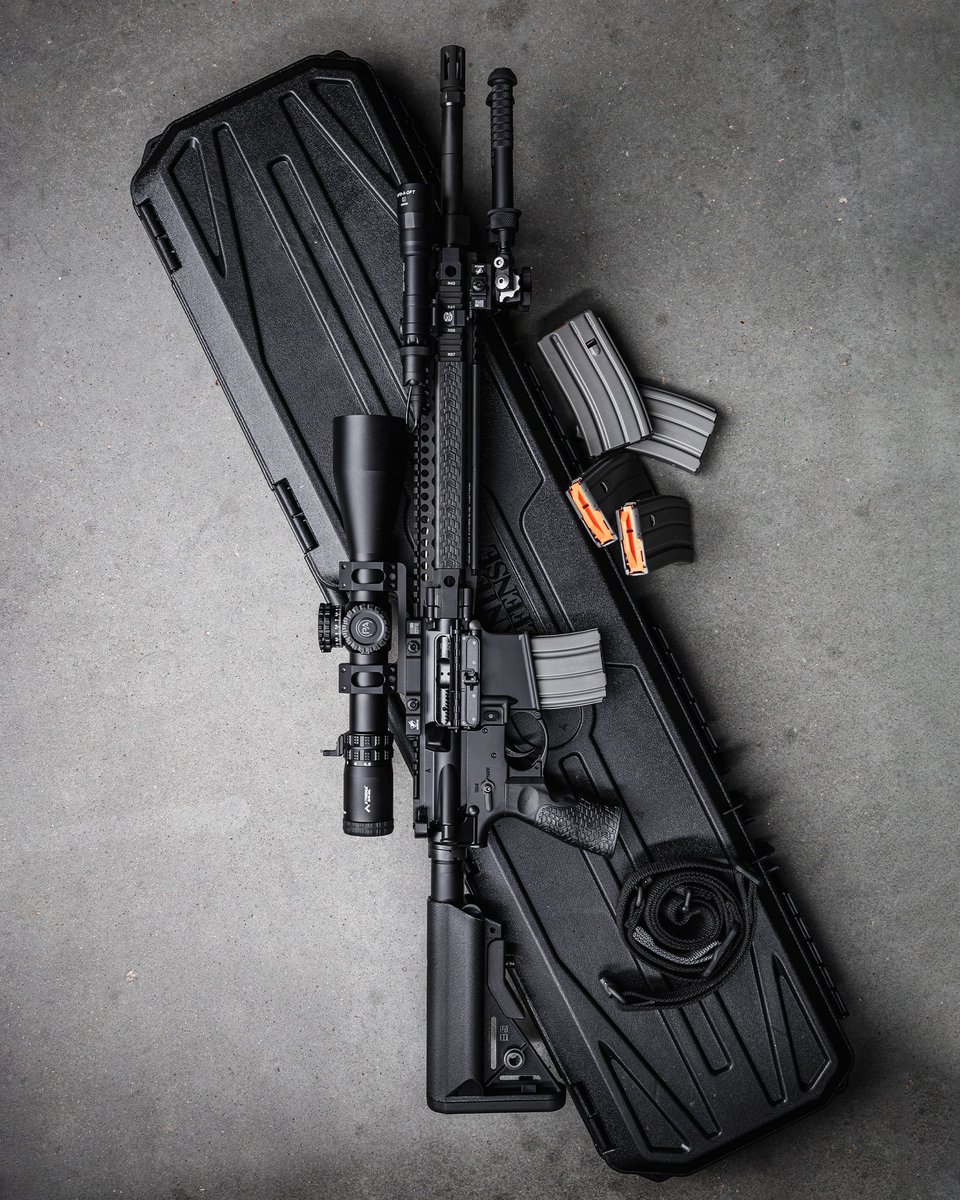 If you’re looking to go further, you can’t go wrong with long. The MK12 with an 18” barrel length will easily reach out to 5-600 yards. _ Photo from @PrimaryArms