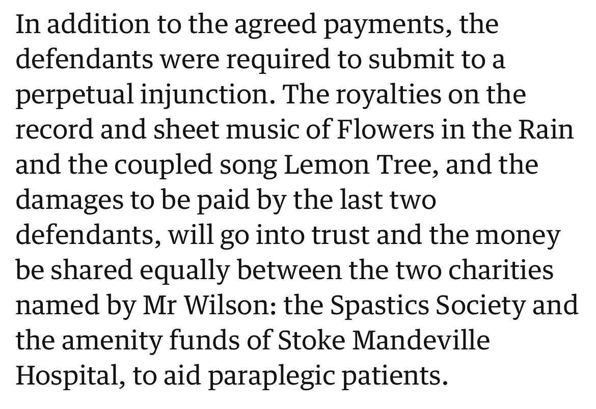 Today we learned that Harold Wilson DID have an affair! Which means he knowingly defrauded musicians and artists, including Roy Wood, Trevor Burton and Bev Bevan, of thousands of pounds for publishing a flyer implying that he did. Wilson lied — and even committed perjury.