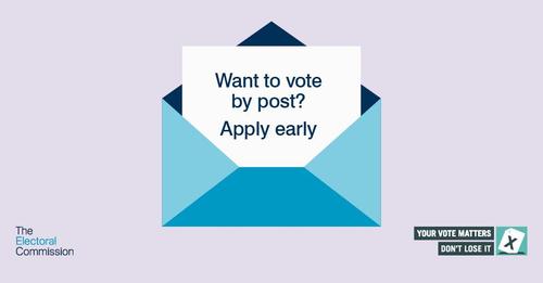 You can apply online 💻 for a postal vote - the deadline to apply is 5pm on Wednesday 17 April. There are some key changes to the rules around postal votes that are due to take effect in these elections. Visit: harlow.gov.uk/news/changes-p…