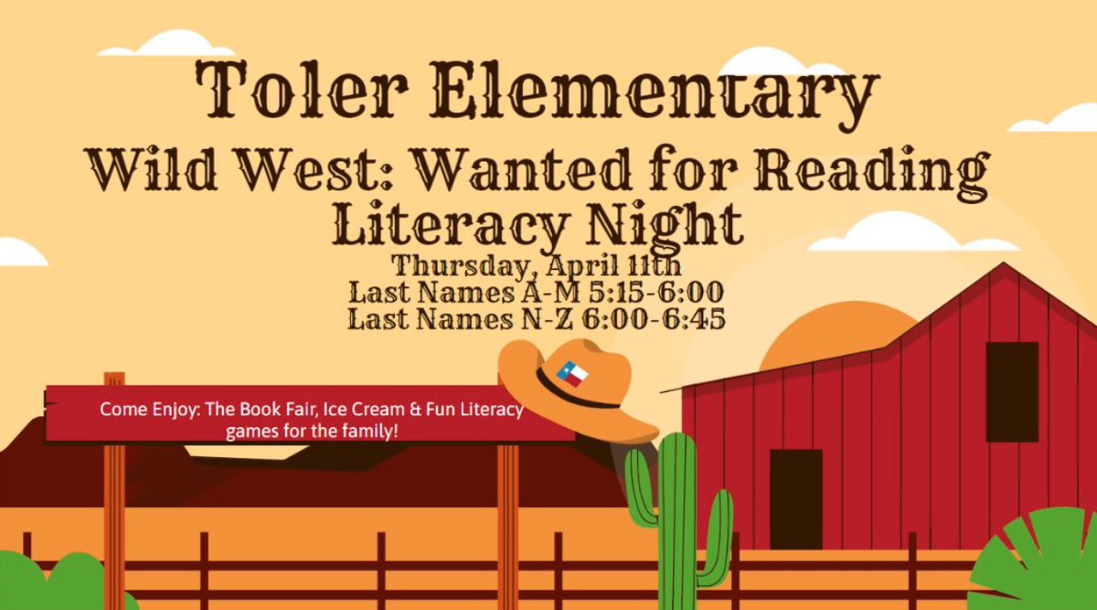 Parents please join us for Literacy Night tonight! We will have literacy games, activities and Rodney the Reading Bus will be here too!