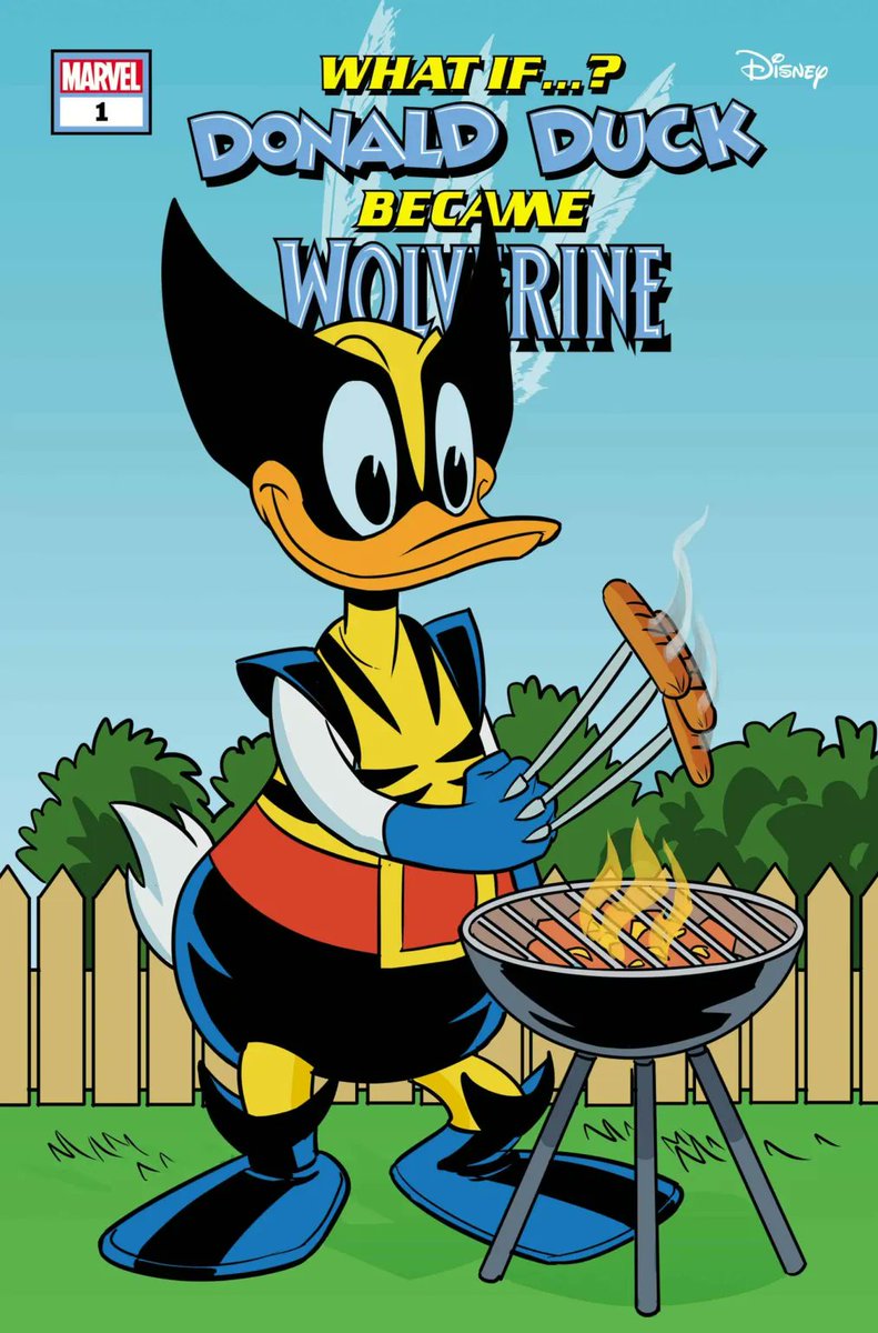 amecomi_tsushin's tweet photo. マーベルは短編『What if:ドナルドダックがウルヴァリンだったら？』を発表。
ピートスカルによって荒野となったダックバーグ。
年老いたウルヴァリン・ダックは戦いも大好きな林檎パイも捨て隠遁の身。そんなある日、彼の元にかつての盟友ミッキー・ホークアイが現れる…
https://t.co/jpvGhReEMw https://t.co/8TQJxDo2aD