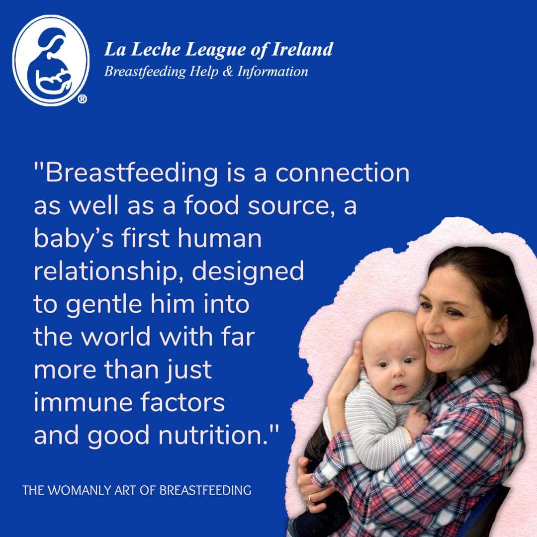 Breastfeeding is about so much more than (just) nutrition. 💙 Find your local LLL Group here: lalecheleagueireland.com/groups