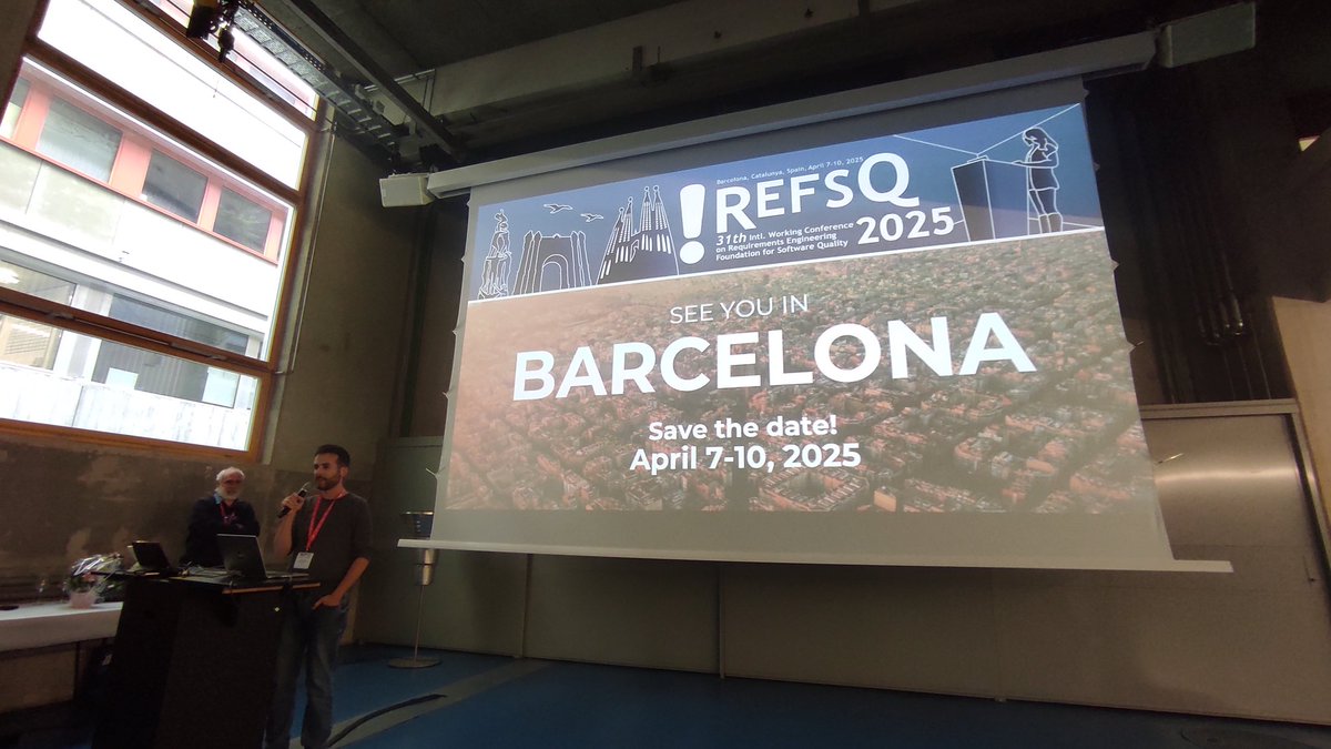 As usual...
After #REFSQ is before #REFSQ!!!
See you all in Barcelona with the theme "Social REsponsibility"

Stay tuned and check for updates <a href="/WC_REFSQ/">REFSQ 2026</a>, the LinkedIn page or our website: 2025.refsq.org