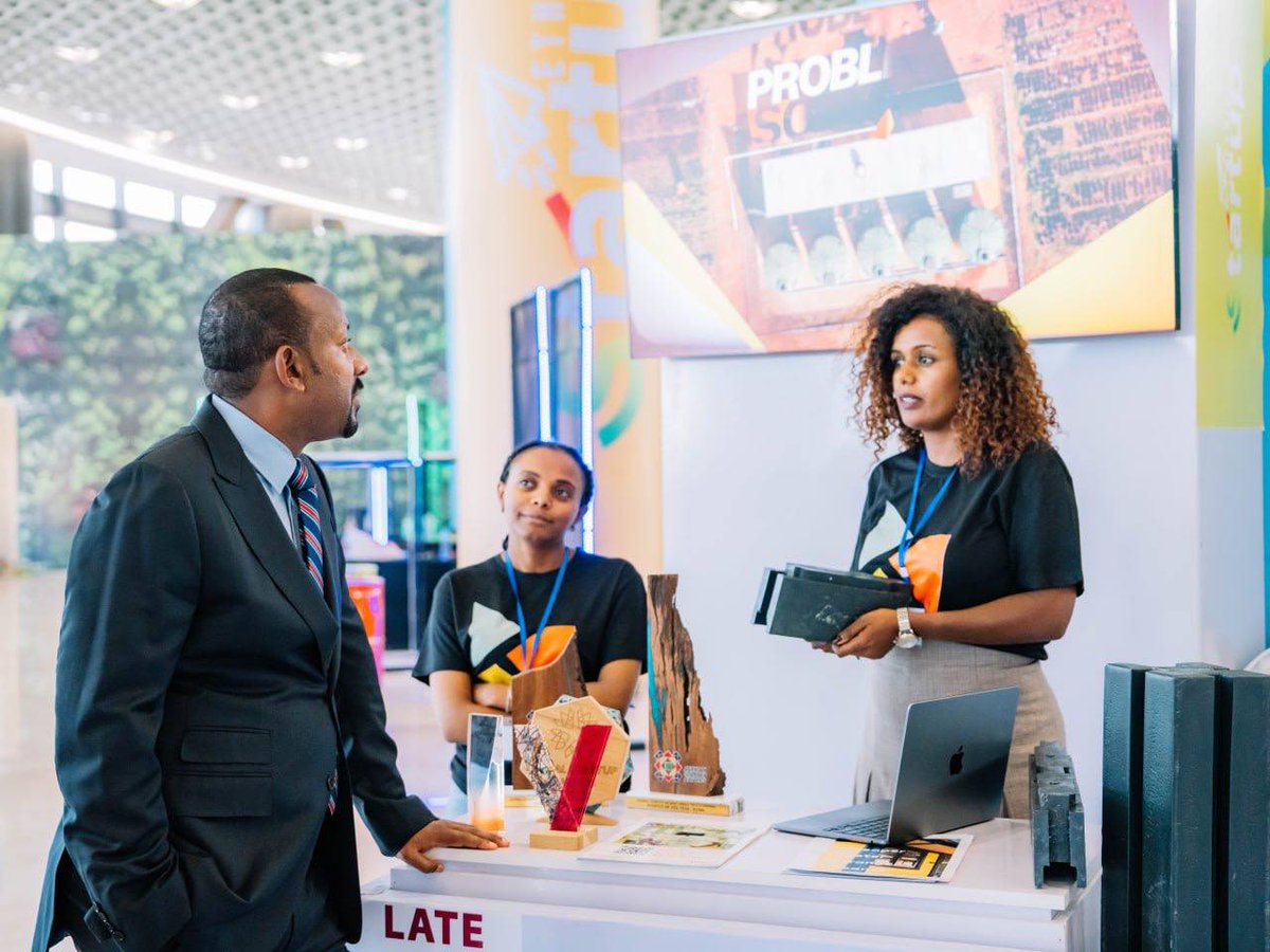 AbiyAhmedAli's tweet photo. The Startup Ethiopia exhibition at the Science Museum showcases the aspirations, ingenuity, and innovation of participants in the ecosystem. I highly recommend everyone to visit the exhibition and interact with the exhibitors. https://t.co/JQqZYxsmzI