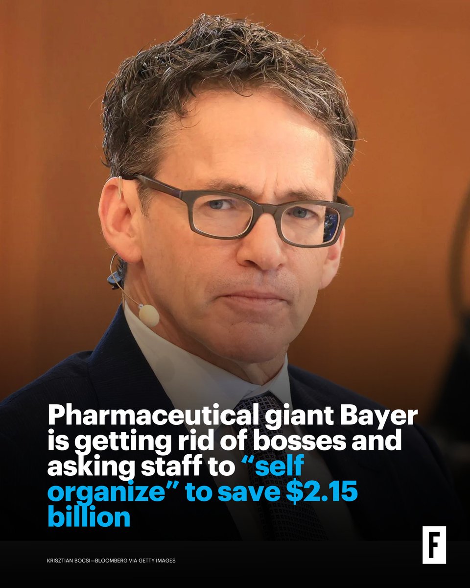 Pharmaceutical giant Bayer is going boss-less, or as its CEO Bill Anderson calls it “dynamic shared ownership”. bit.ly/3vNntxk