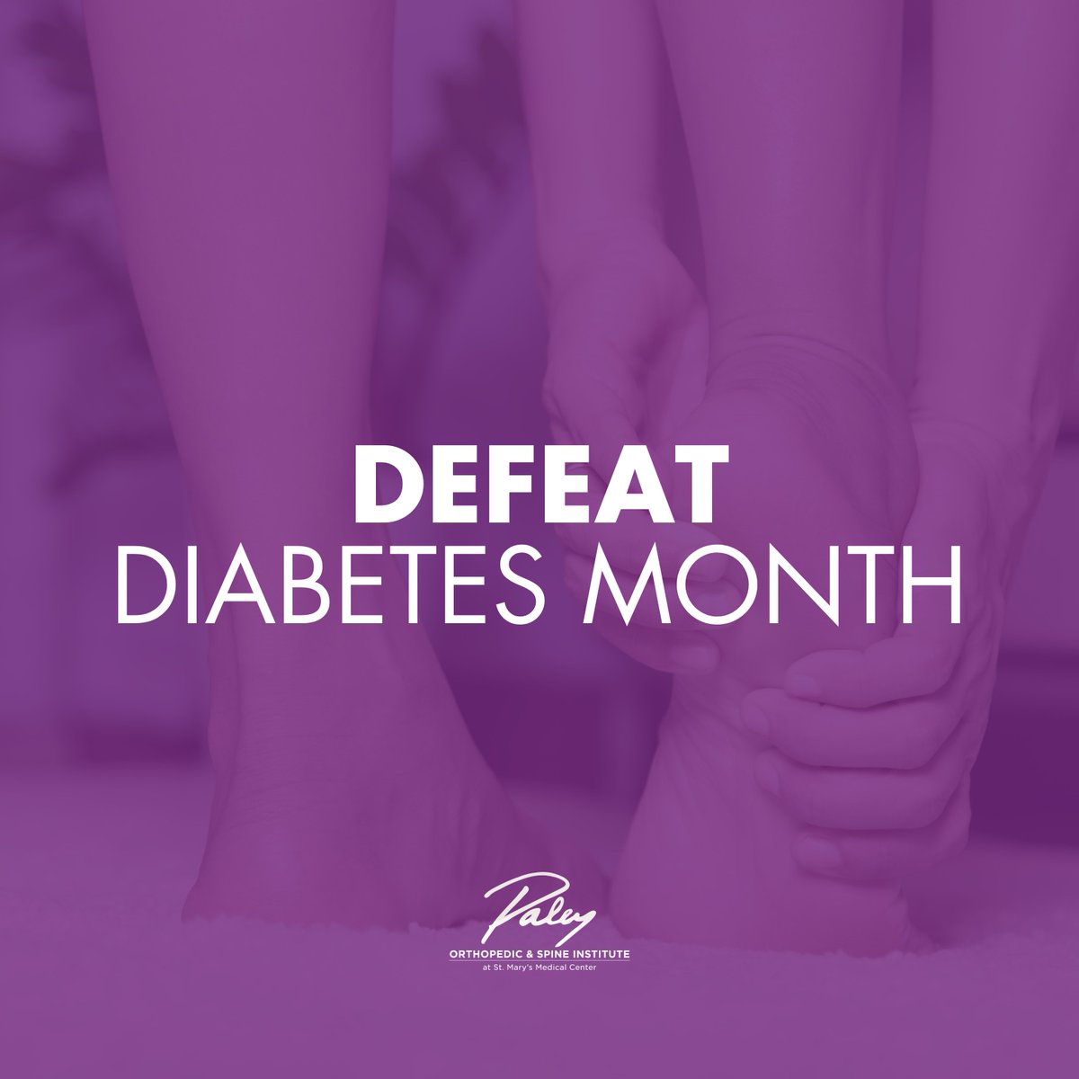 Join the Paley Institute as we honor Defeat Diabetes Month with a dedicated commitment to empowering patients and fostering hope. Together, we stand at the forefront of innovation, striving to overcome obstacles and pave the way towards a brighter, healthier future for all.💜