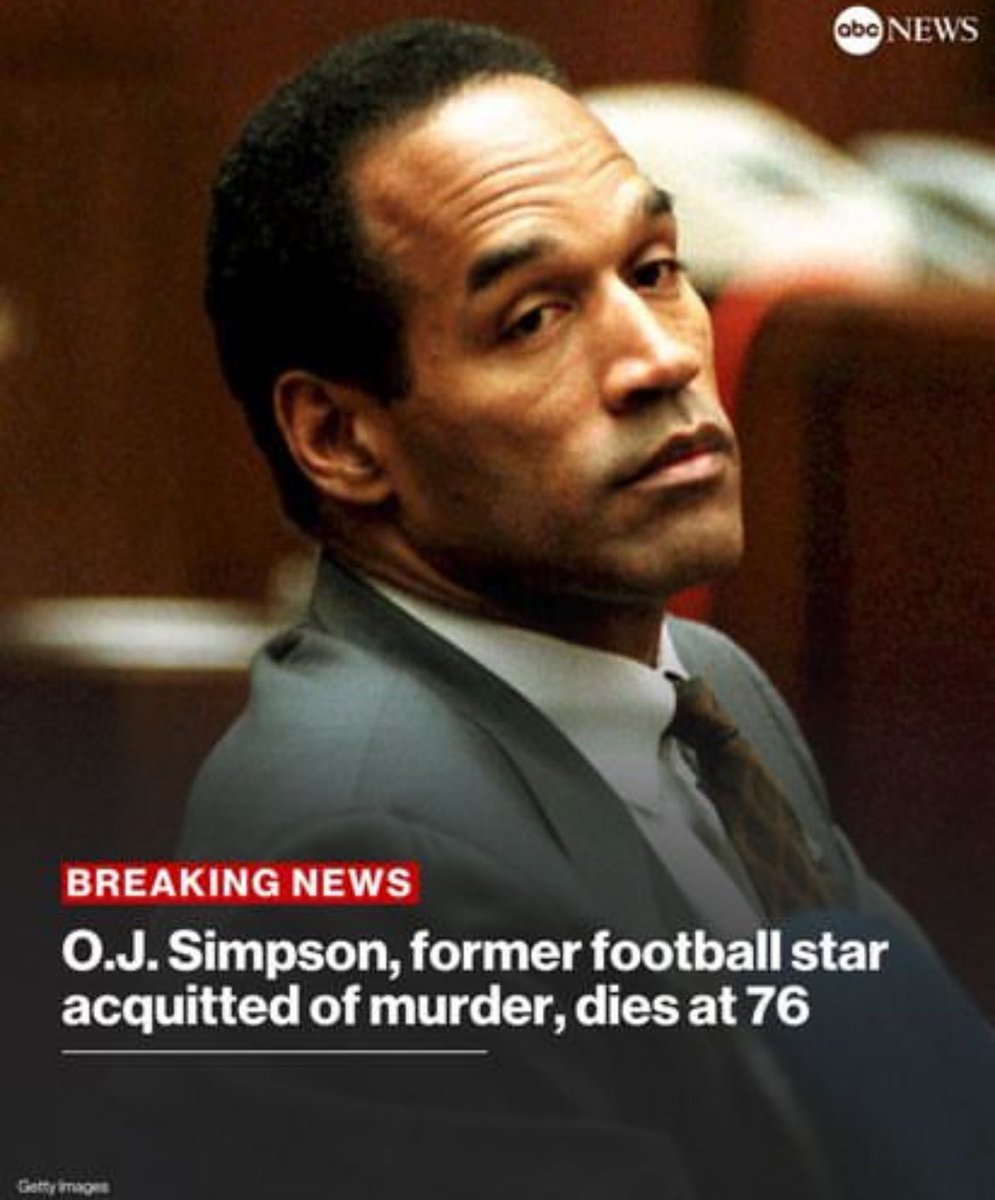 RIP OJ Simpson. Seems like he was just on social media yesterday. Wow!!!