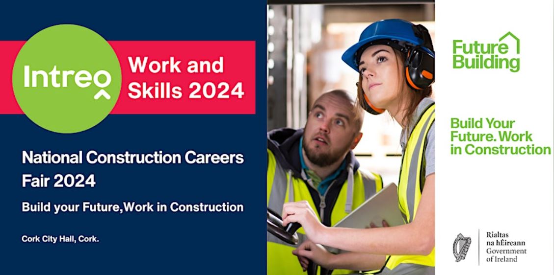 Looking to find your future career in #Construction? 📍Join @apprenticesIrl at the National Construction Careers Fair in Cork City Hall, Thu 18 Apr 2024 (10am) Come & explore a wide range of construction careers with #GenerationApprenticeship. ✍️Sign Up: tinyurl.com/4nda8vx4