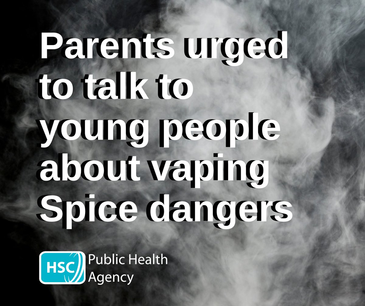Parents and guardians are being urged to talk to young people about the dangers of vaping ‘Spice’ as it could make them seriously ill or even be fatal. Find out more at pha.site/VapingSpice24