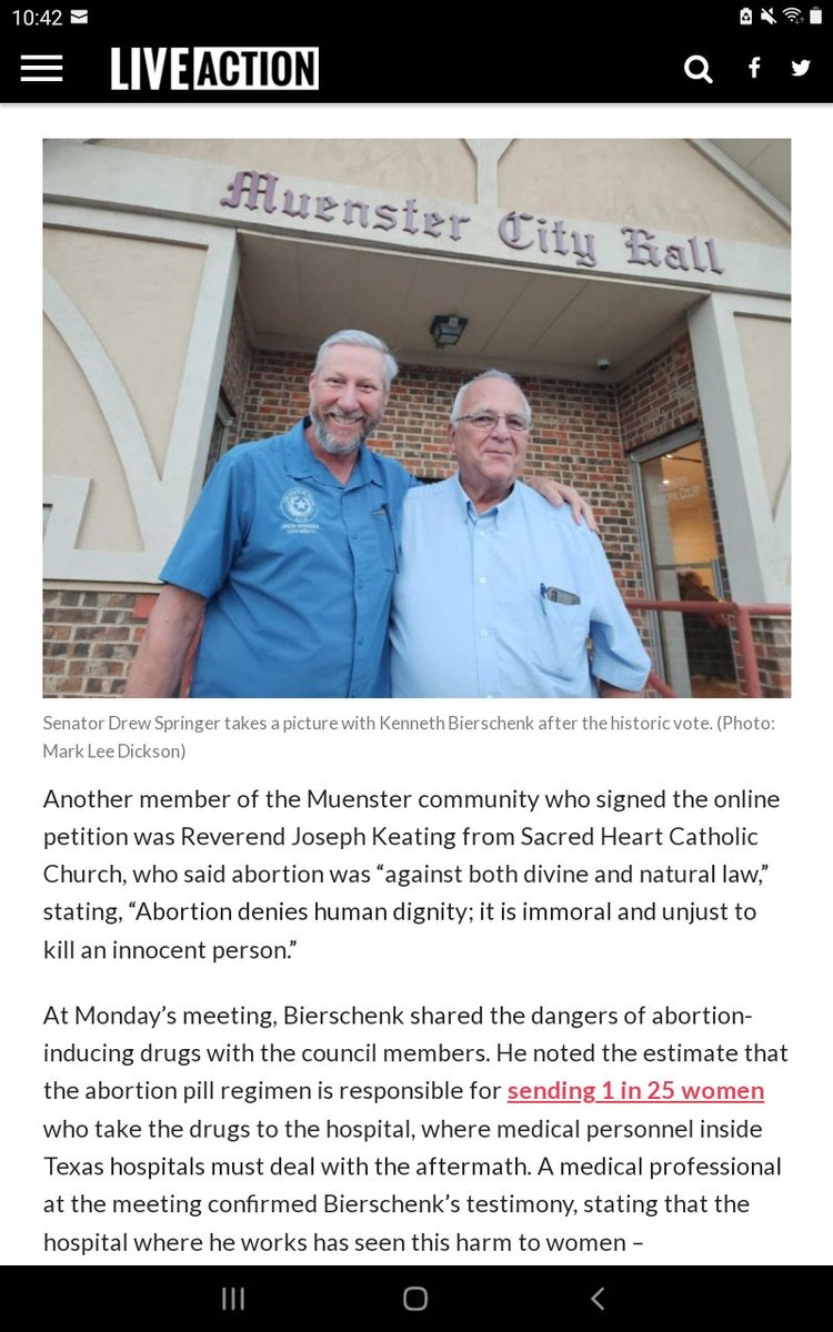 Here's your daily dose of old white men who want to control women's bodies. Look how happy they are to enact an ordinance about something they know nothing about.... #prolifepotatoes . liveaction.org/news/muenster-…