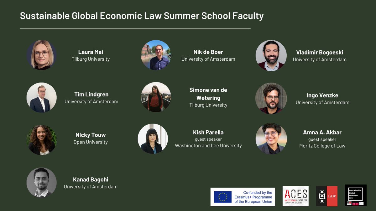 🙌 DEADLINE EXTENDED: April 15  Interested in economic law, climate and social justice? Join us in Amsterdam to talk about political economy & law, and to collaboratively translate transformative ideas into 'non-reformist reforms'! 📍@aces_for @AdamLawSchool