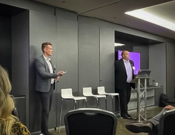 aaron_britton_'s tweet photo. Fantastic to join the @Franchising411 International Market Entry Seminar today! 
Pete and I presented“Unlocking Funding For Growth” and It’s great to see so many Franchise brands seeking UK opportunities &amp; we at @NatWestBusiness are delighted to support! #IFS24 @FranchiseShowUK https://t.co/tnJ32bFc72