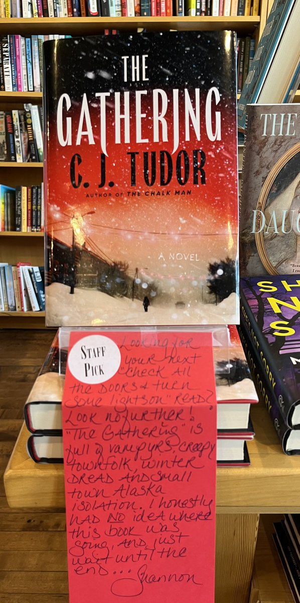 Finished this FANTASTIC book by @cjtudor last night and couldn’t wait to get to work this morning to write a Staff Pick slip. Horror fans rejoice! The vampyrs are loose 🧛🏻‍♀️