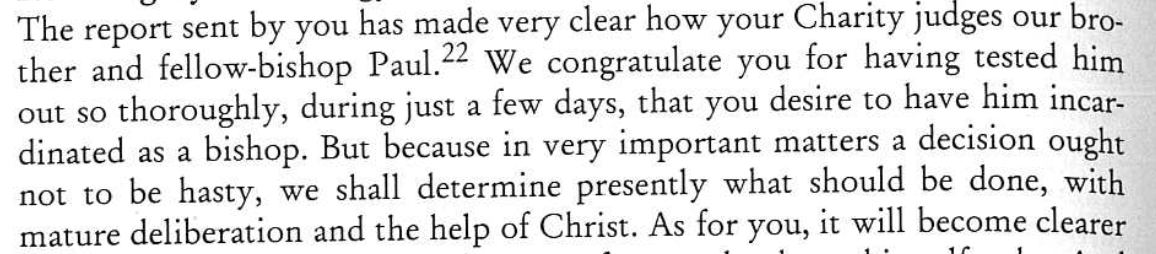 Writing on my boy Gregory and here the poor people of Naples want to change their newly-appointed bishop. Please pause to appreciate the level of shade Gregory throws: 'we congratulate you for having tested him out so thoroughly, during just a few days'. It's a no, then.