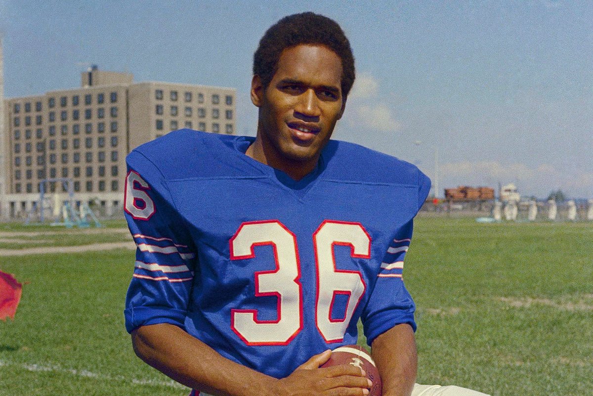 OJ Simpson career #NFL stats: - 1x MVP - 6x Pro Bowler - 13,378 total yards - 75 total touchdowns - 4.7 yards per carry - Hall Of Famer Complicated life off the field. But on the field no one can deny he was a STUD.