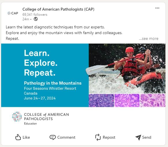 This will be an extraordinary opportunity to learn and to connect with colleagues in a a beautiful town/vacation resort. I hope to see you there to learn together, grow our relationship, and have fun. @JHUPath @ACP_Pathologist @Voltaggiol