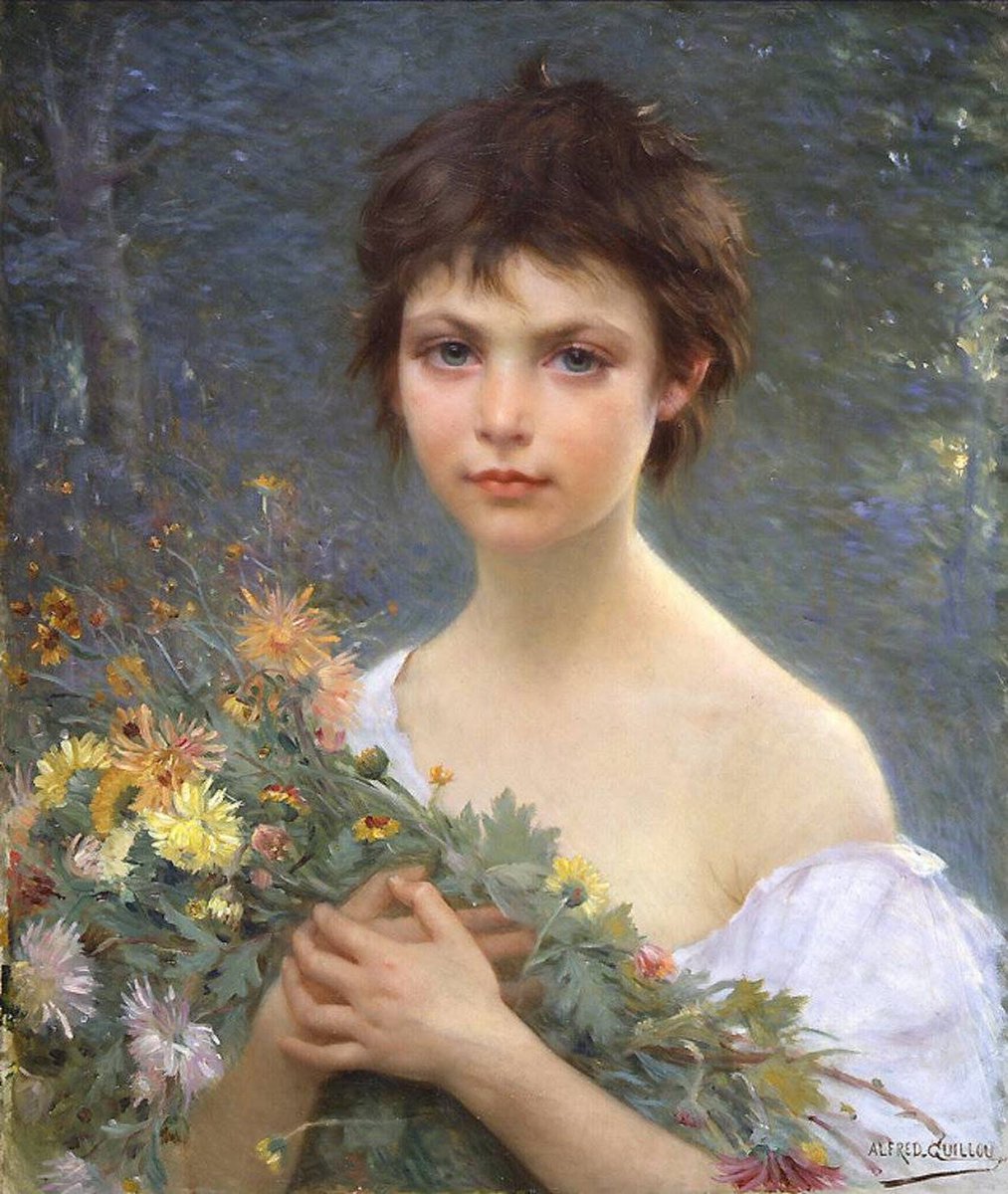 'Ramo de la mañana', del pintor francés Alfred Guillou (1844 - 1926).