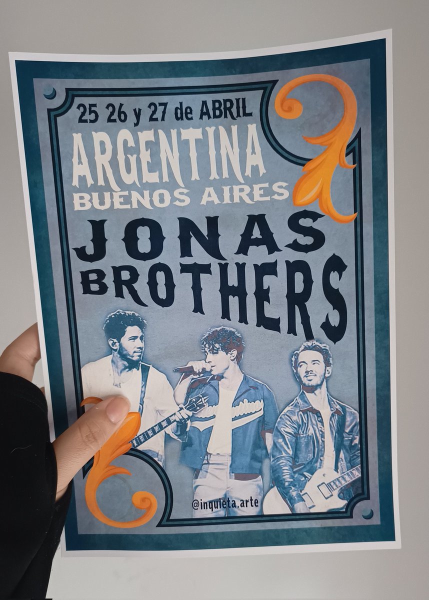 Hey @jonasbrothers what do you think about my version of the city poster for Buenos Aires? Do you want one? 👀
@nickjonas @joejonas @kevinjonas