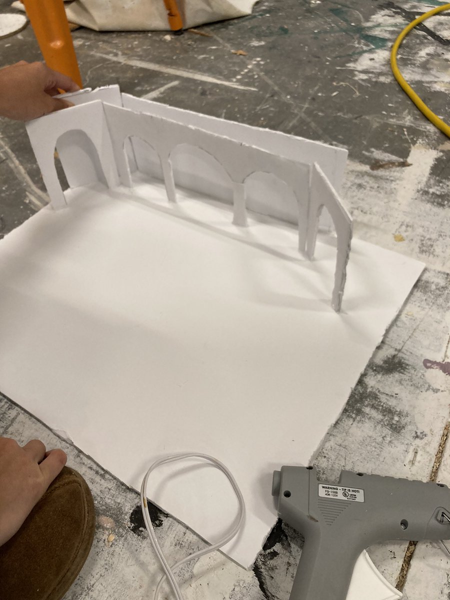 NPGrizzlyDrama's tweet image. From script, to concept sketches, to scale drawings, and now to set models. These tech theatre students have been hard at work showcasing their theatrical knowledge and skills #studentdesign #STEMintheatre #creativedesign #thisprojectishard
