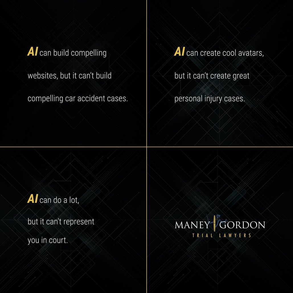 🤖 | AI can do a lot, but it can't represent you in court.
.
.
.
.
.
#maneygordon #maneygordontriallawyers #bestlawfirm #bestlawfirms #law #tampalaw #medicalmalpractice #personalinjury #wrongfuldeath #tampalawyer #fightnegligence #legal #bestlawyers #bestlawyer #tampalawfirm