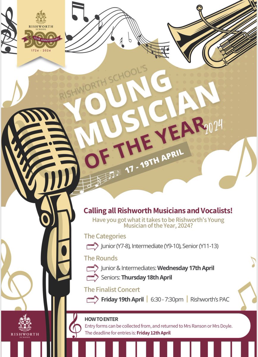 We’re looking forward to this next week! 🎵 🎤 🎹 🎺 🎻 🥁 🪈 🥇 🏆 🌟 
<a href="/Rishworth1724/">Rishworth School</a> <a href="/HeathfieldPrep/">Heathfield Prep School</a>