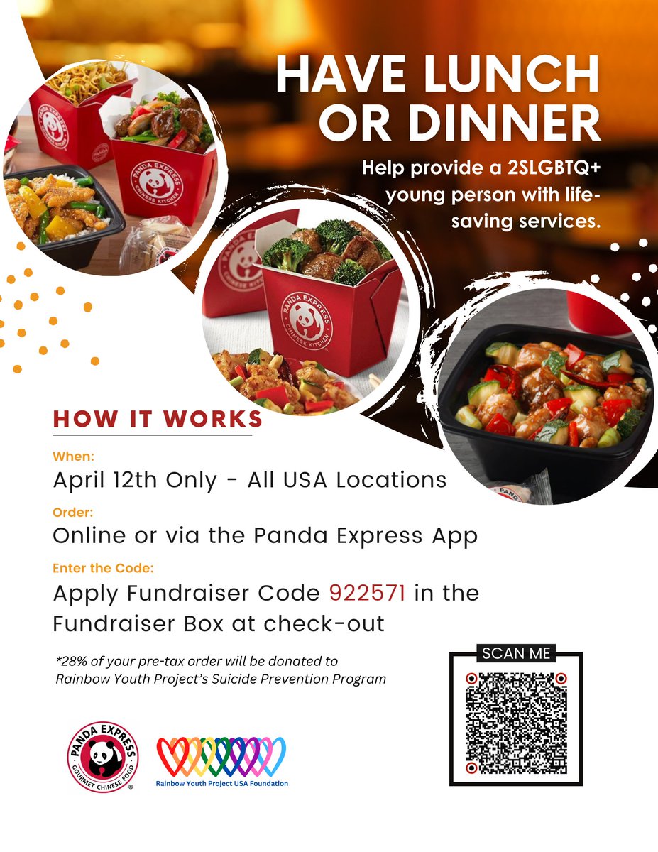 Sadly, we have idiots in the world. Idiots who think that saving a 2SLGBTQ+ young person from suicide equates 'indoctrination' and they don't think Panda Express should help @RainbowYouthUSA so they have started bullshit over it. I hope you will stand with Panda Express and…