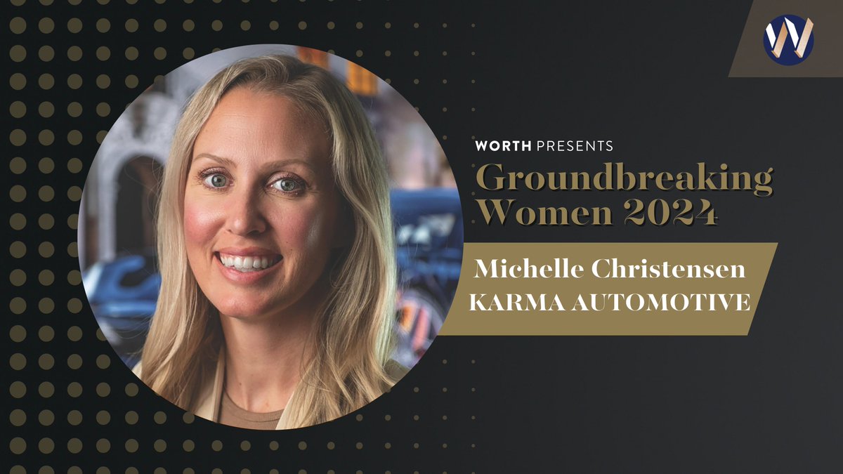 Meet 2024 #GroundbreakingWomen honoree Michelle Christensen, VP of Global Design, @KarmaAutomative ⚡ With a 20-year background at @Honda, @GM, & @NissanUSA, Christensen’s singular creativity has situated her as a force to be reckoned with across the industry. She hopes to help