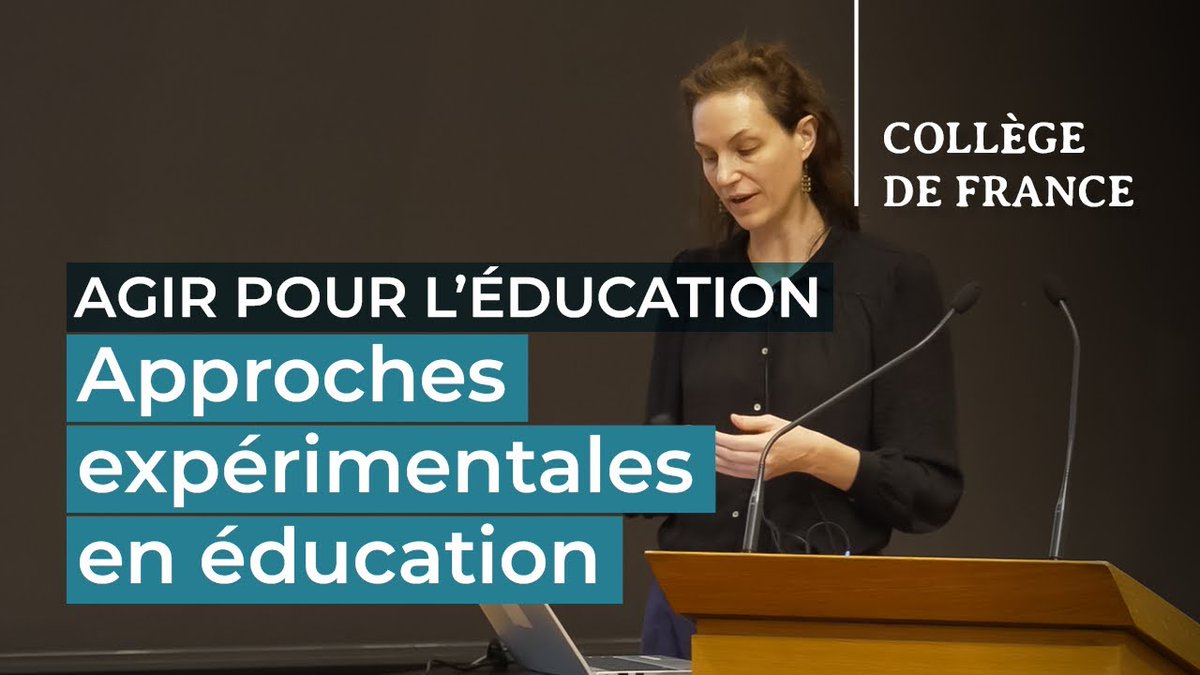 #Éducation 'Développer la coopération, la confiance et l’autonomie des élèves : pourquoi et comment' 🖥️ La vidéo de la conférence d'Élise Huillery (Paris-Dauphine), dans le cadre de l’initiative Agir pour l'éducation, avec le soutien de la @FondationCDF et de ses mécènes @LVMH,