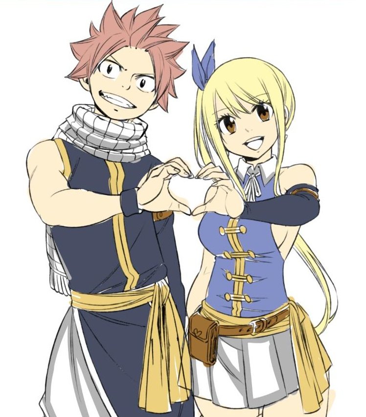 Mashima:'I already really liked the chemistry with Natsu and Lucy and I wasn't planning to make Lisanna win' The fact that he planned to CANON NALU from the beginning 😭💕